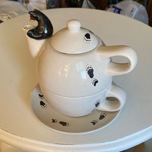 Big Sky Carvers Bear Foots Teapot Set 4PC